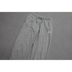 Nike Sweatpants Mens Small Gray Fleece Joggers Elastic Waist Swoosh Logo Soft